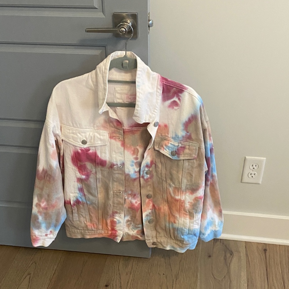 Pink Lily Tie-Dye Jacket